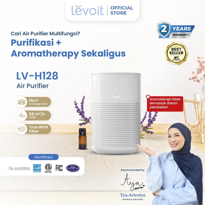 Levoit Desk Air Purifier LV-H128 Dual True HEPA Filter