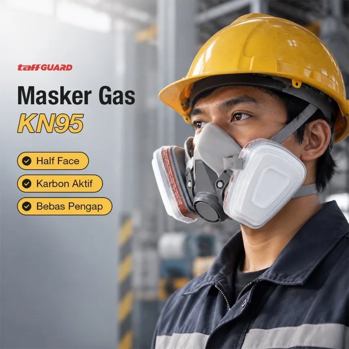 TaffGUARD KN95 6200 Masker Gas Half Mask Respirator