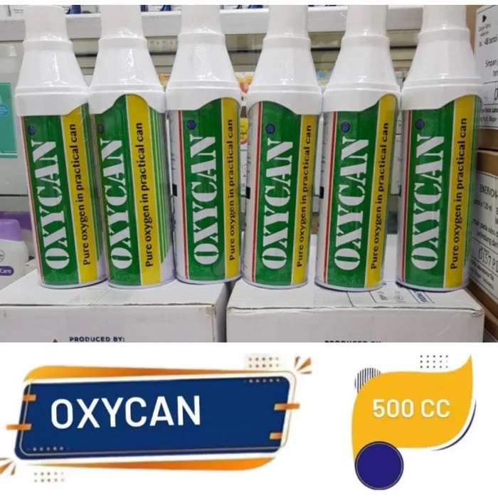 Oxycan Portable Green 500 cc Tabung Oksigen Kaleng Praktis