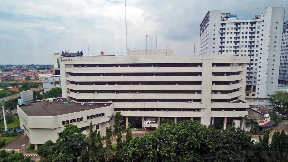 Gedung kantor pusat Kementerian Sosial Republik Indonesia di Salemba Jakarta Pusat