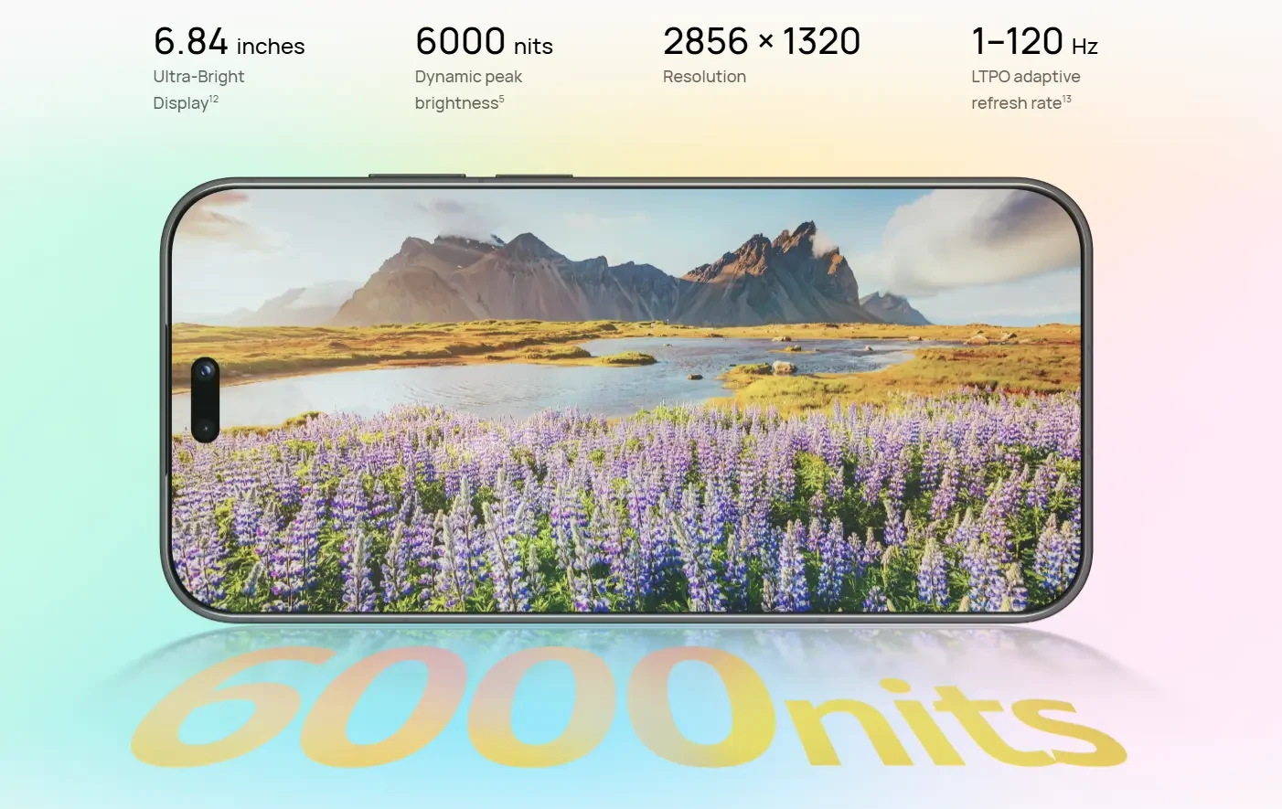 Tampilan ponsel pintar Huawei Nova 16s Series dengan modul kamera vertikal beresolusi hingga 200MP dan bodi ramping elegan