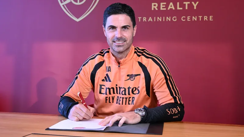 Mikel Arteta resmi memperpanjang kontrak sebagai pelatih kepala Arsenal hingga Juni 2030 di Sobha Realty Training Centre
